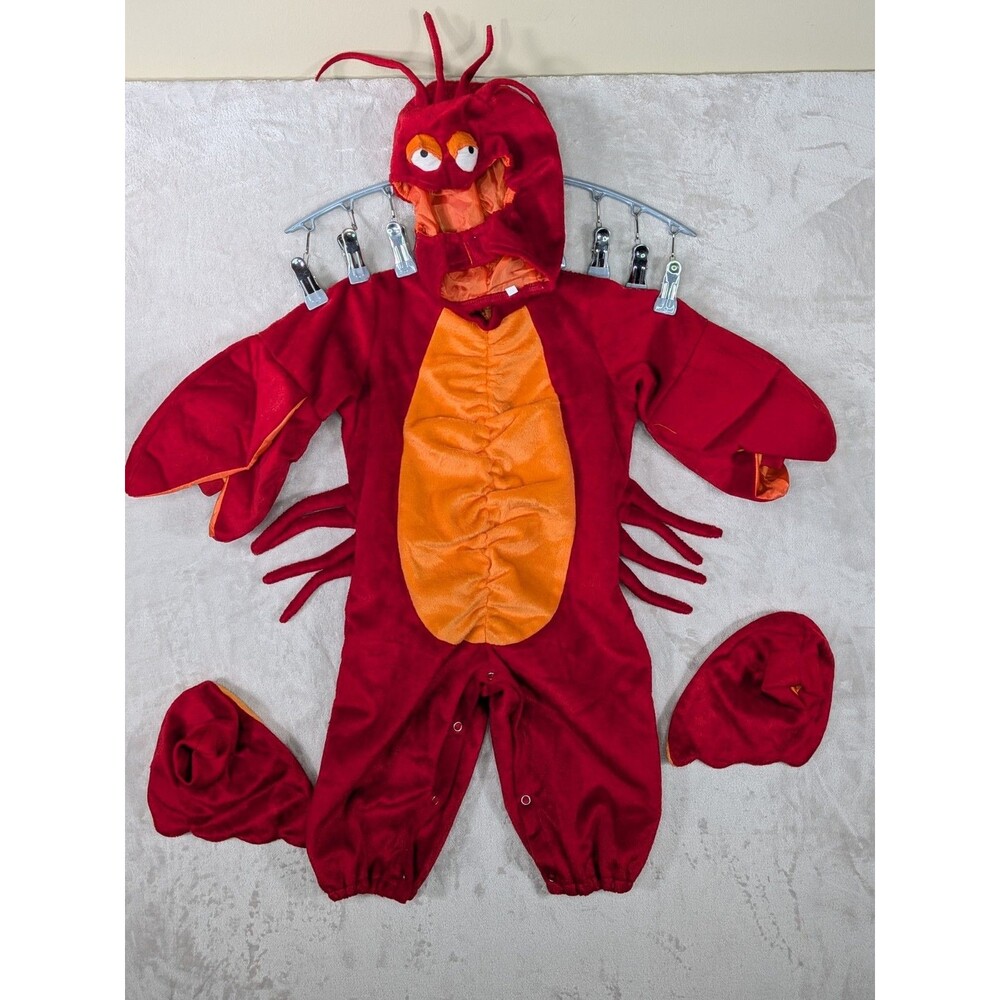 InCharacter Lil Lobster Costume 12-18M Baby Halloween Sea Creature Jumpsuit 6025